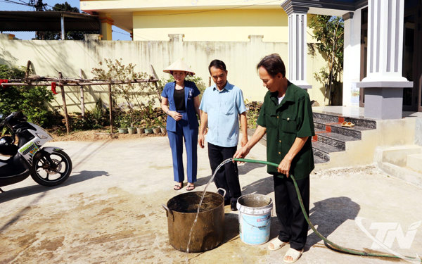 Nước sạch về với vùng cao Thái Nguyên
