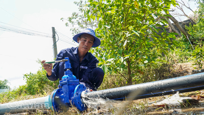 Cà Mau: Nhanh chóng khắc phục tình trạng thiếu nước sinh hoạt tại xã Biển Bạch