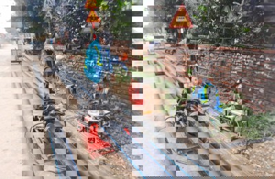 Yên Xuân đẩy nhanh tiến độ kéo đường nước sạch phục vụ nhân dân