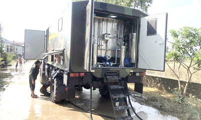 Viện Khoa học và Công nghệ quân sự giúp Nhân dân xã Bố Hạ bảo đảm nguồn nước sạch